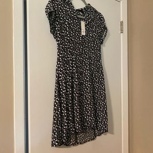 Black and White Patterned Dress